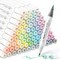 Ohuhu Pastel Markers Alcohol Based -96 Pastel Colors of Sweetness & Blossoming - Double Tipped Art Alcohol Markers for Artist Adults' Coloring Illustration - Brush & Fine - Honolulu B